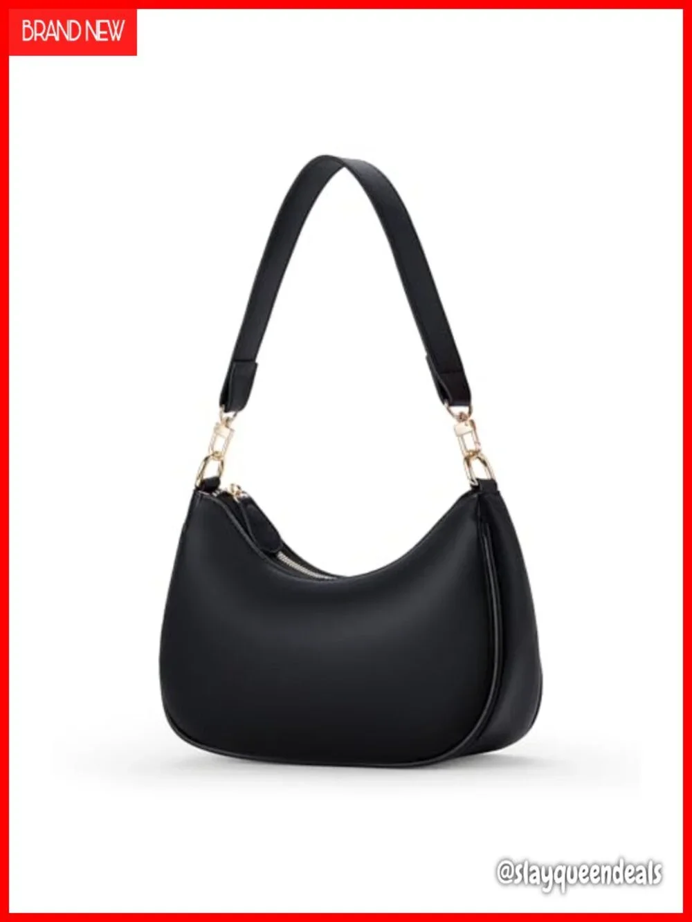 Women's Hobo Shoulder Bag Faux Leather Chain Strap Purse with Card Slots